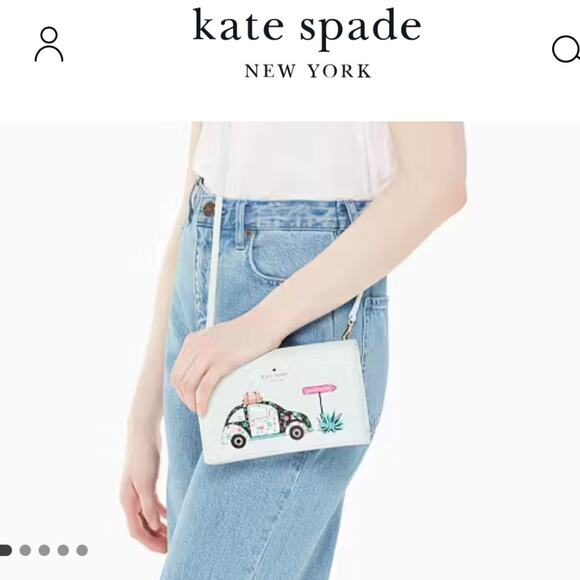 Kate Spade Rare Out of office VW Beetle Winni Crossbody Retail $489 LIKE NEW - Picture 3 of 16